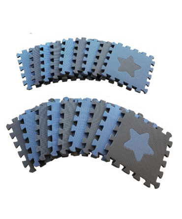 Alfombra de Juego Baby Dan Geométrica Azul