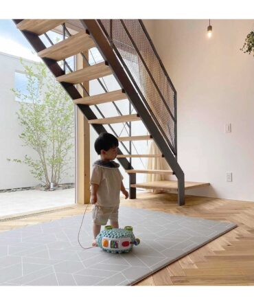 Alfombra de juego reversible zen triangle Little Bot