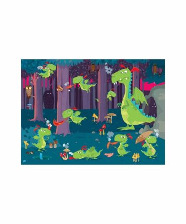 Libro + puzzle Dragones del bosque