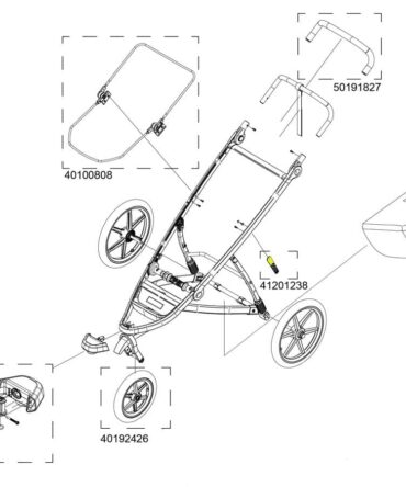 Thule strap fold Lock para Urban Glide 1 y 2