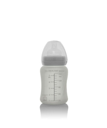 Biberón cristal anti rotura Everyday Baby 150ml gris