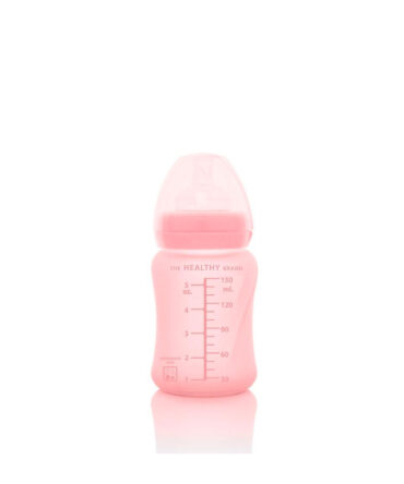 Biberón cristal anti rotura Everyday Baby 150ml rosa
