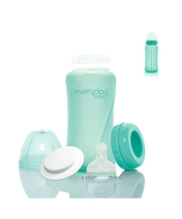 Biberón cristal anti rotura Everyday Baby 240ml menta