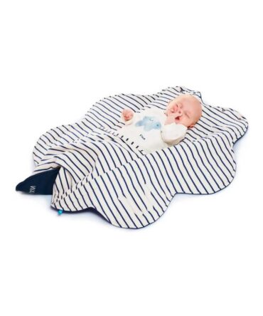 Manta de bebé flor Wallaboo reversible