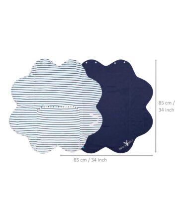 Manta de bebé flor Wallaboo reversible