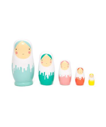 Matrioskas de Madera dripped dolls