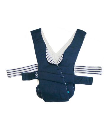 Portabebes cruzado Wallaboo Azul/rayas