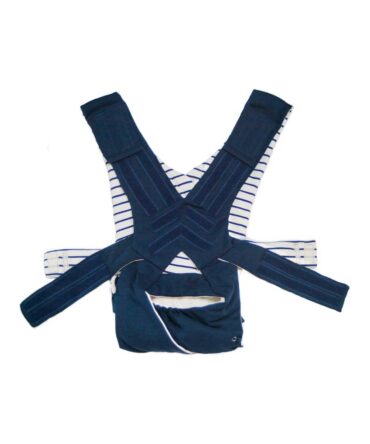 Portabebes cruzado Wallaboo Azul/rayas