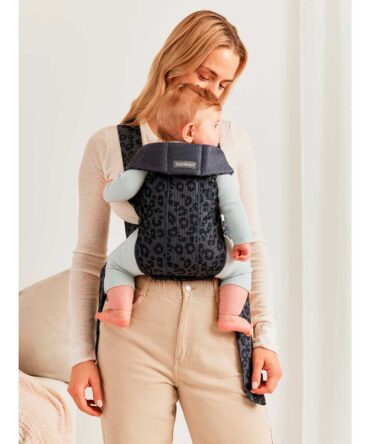 Mochila Porta Bebé Mini Mesh leopardo antracita