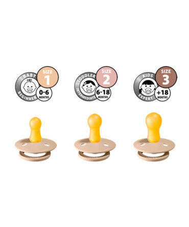 Pack 2 Chupetes BIBS Oak/Blush
