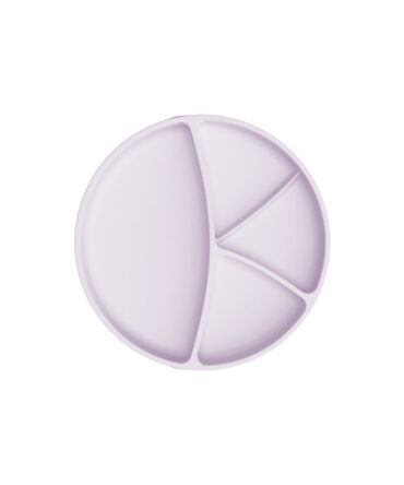Plato silicona con compartimentos y ventosa Everyday baby lavander