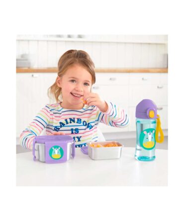 Set de fiambreras inox unicornio