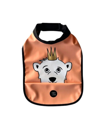 Babero de Cuello Alto Baby Livia Oso coral
