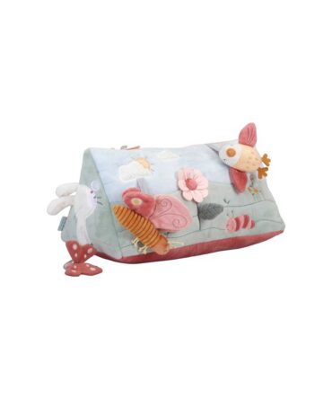 Cojin de actividades triangular flores y mariposas Little Dutch