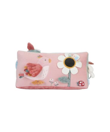Cojin de actividades triangular flores y mariposas Little Dutch