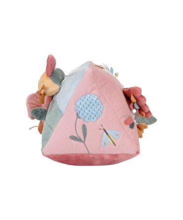 Cojin de actividades triangular flores y mariposas Little Dutch