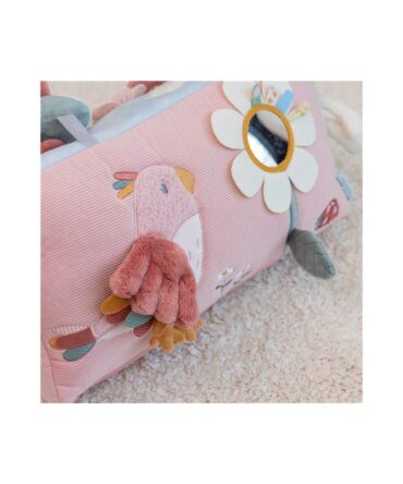 Cojin de actividades triangular flores y mariposas Little Dutch