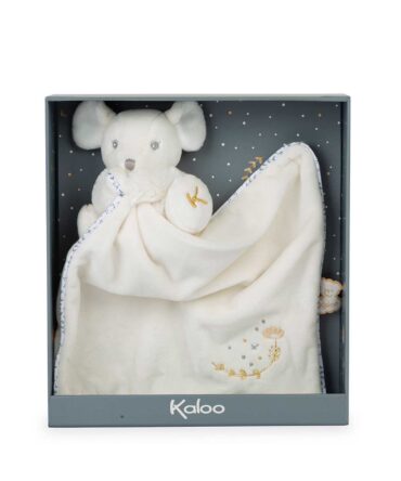 Doudou abrazo ratoncito crema
