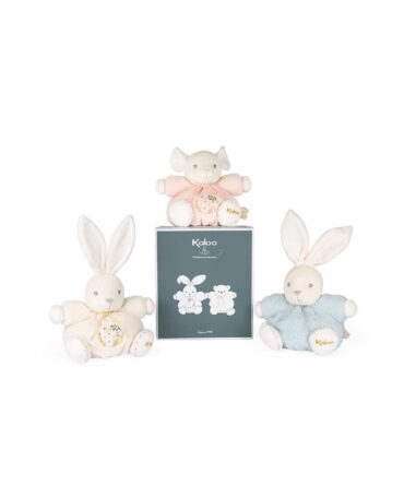 Peluche conejito musical crema