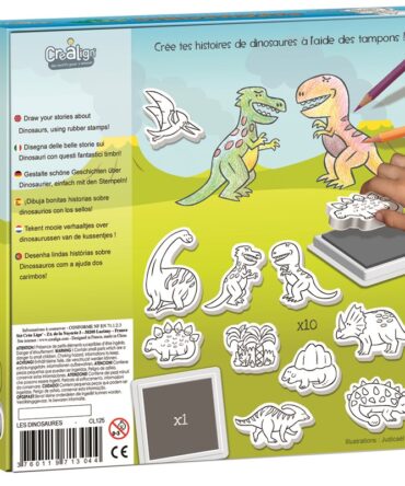 Tampones colorear Los Dinosaurios