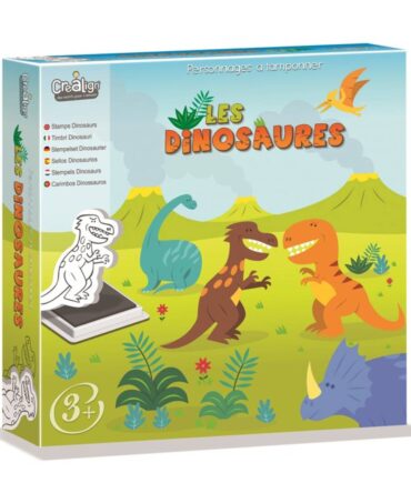 Tampones colorear Los Dinosaurios
