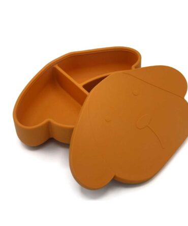 Fiambrera de silicona con compartimentos Milo el perro