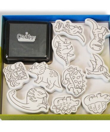 Tampones colorear Los Dinosaurios