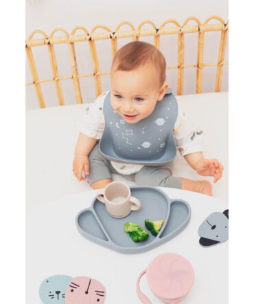 Plato de silicona con ventosa sin BPA Milo