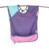 Babero impermeable para niños que cubre los hombros Vinklar Javae Spring Morado