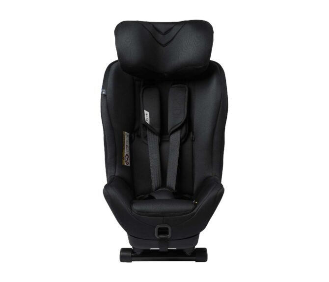 Vista frontal extendida Silla de auto Minikid 3 Premium Axkid negro