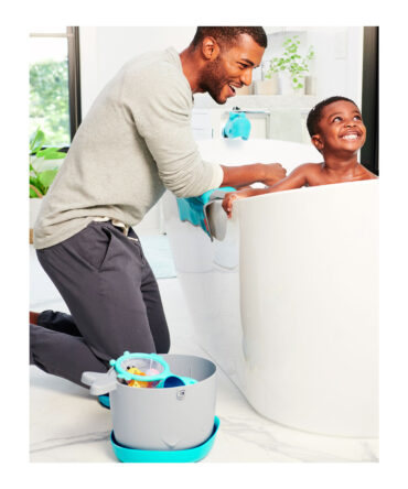 Cubo organizador juguetes de baño Moby