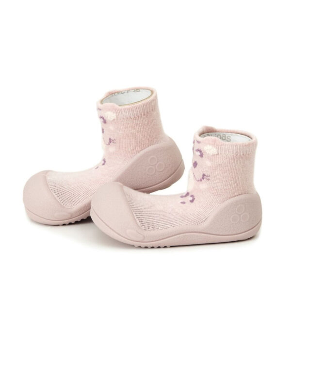 Vista lateral Calzado de bebé Attipas modelo Pink Panther