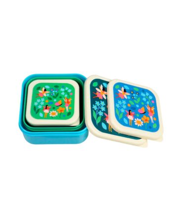 Pack 3 Cajitas Almuerzo fairies in the garden