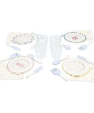 Dinette en Maleta Abuelita Alegre Vajilla Infantil de Madera