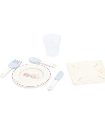 Dinette en Maleta Abuelita Alegre Vajilla Infantil de Madera