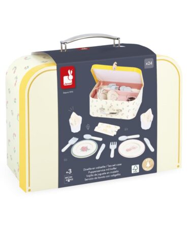 Dinette en Maleta Abuelita Alegre Vajilla Infantil de Madera