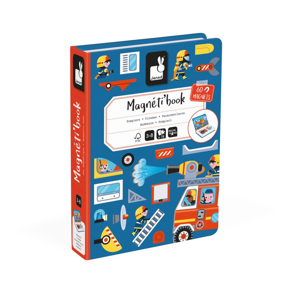 Magnetibook juego bomberos Janod - Imagen 3