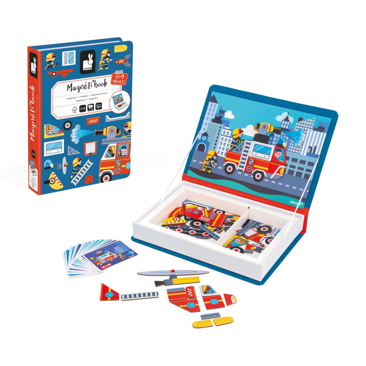 Magnetibook juego bomberos Janod