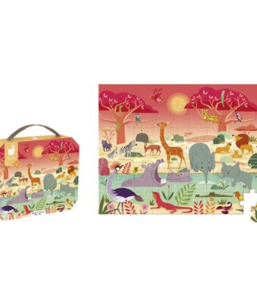 Puzzle la reserva animal 54 piezas