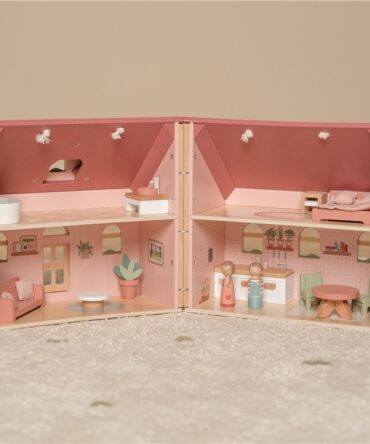 Casa de Muñecas madera portable