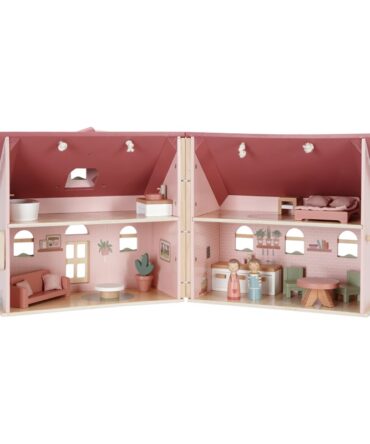 Casa de Muñecas madera portable