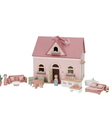 Casa de Muñecas madera portable