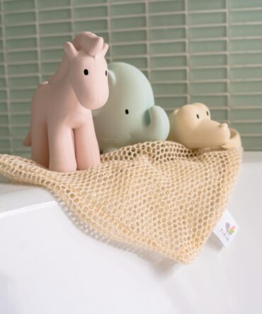 Set safari 3 animales con bolsa de algodón