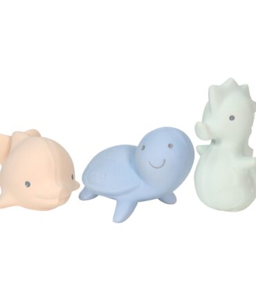 Set océano 3 animales con bolsa de algodón